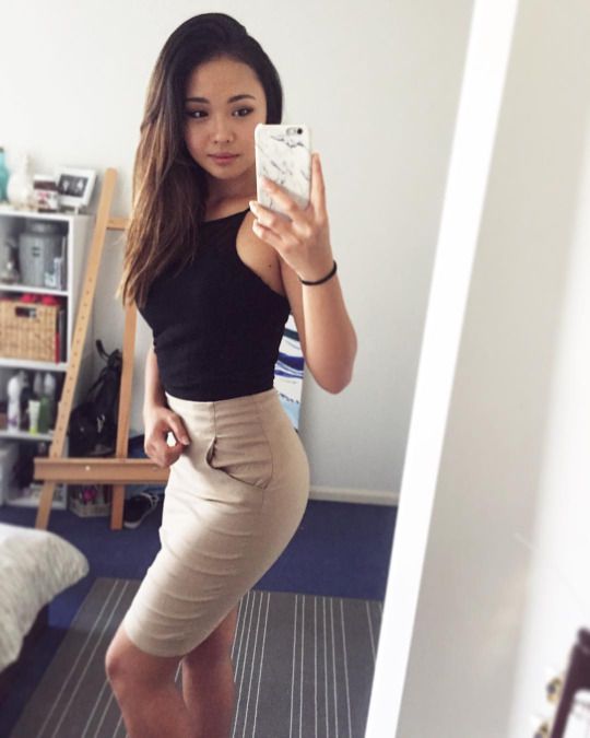 Hot asian skirt